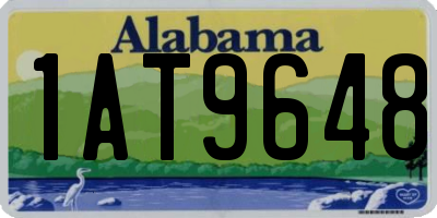 AL license plate 1AT9648