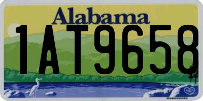 AL license plate 1AT9658