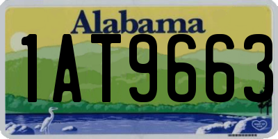 AL license plate 1AT9663