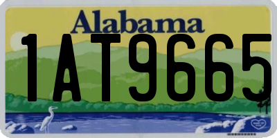AL license plate 1AT9665