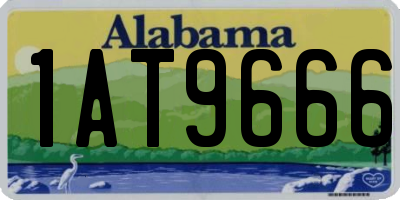 AL license plate 1AT9666