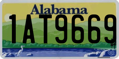 AL license plate 1AT9669