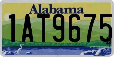 AL license plate 1AT9675