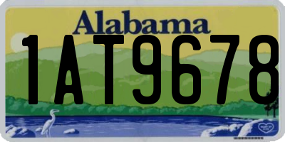 AL license plate 1AT9678