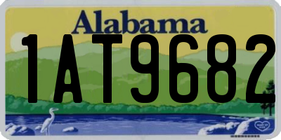 AL license plate 1AT9682