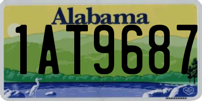 AL license plate 1AT9687