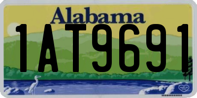 AL license plate 1AT9691