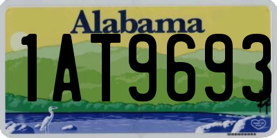 AL license plate 1AT9693