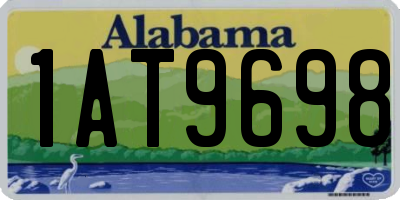 AL license plate 1AT9698