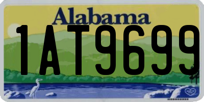 AL license plate 1AT9699