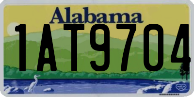 AL license plate 1AT9704
