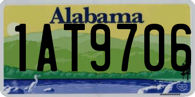 AL license plate 1AT9706
