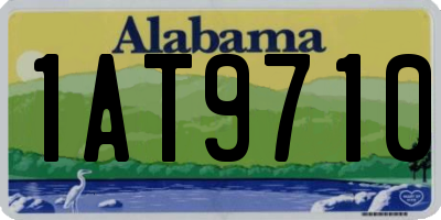 AL license plate 1AT9710