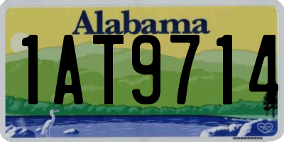 AL license plate 1AT9714