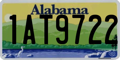 AL license plate 1AT9722