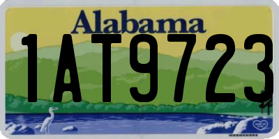 AL license plate 1AT9723