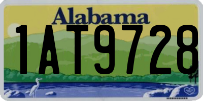 AL license plate 1AT9728