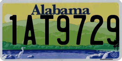 AL license plate 1AT9729