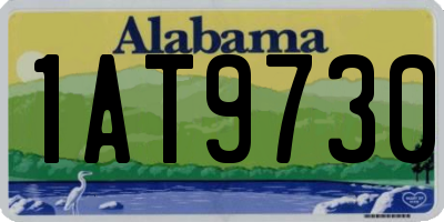 AL license plate 1AT9730
