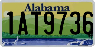 AL license plate 1AT9736
