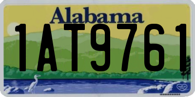 AL license plate 1AT9761