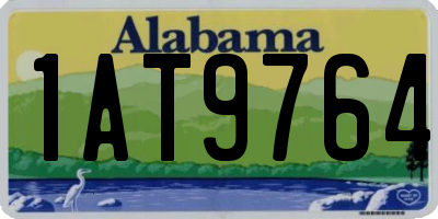 AL license plate 1AT9764