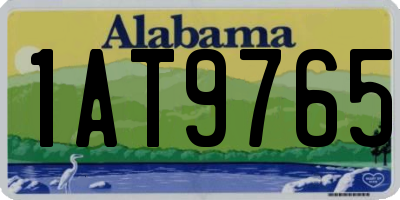AL license plate 1AT9765