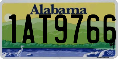 AL license plate 1AT9766