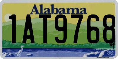 AL license plate 1AT9768
