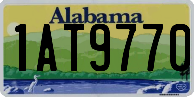 AL license plate 1AT9770