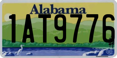 AL license plate 1AT9776