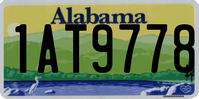 AL license plate 1AT9778