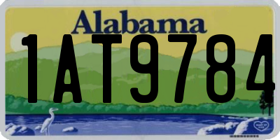 AL license plate 1AT9784