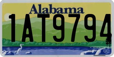 AL license plate 1AT9794