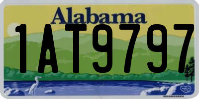 AL license plate 1AT9797