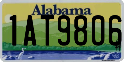 AL license plate 1AT9806