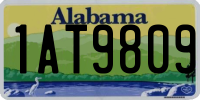 AL license plate 1AT9809