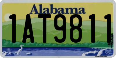 AL license plate 1AT9811