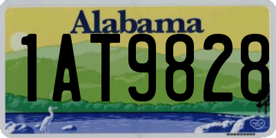 AL license plate 1AT9828