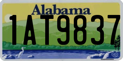 AL license plate 1AT9837