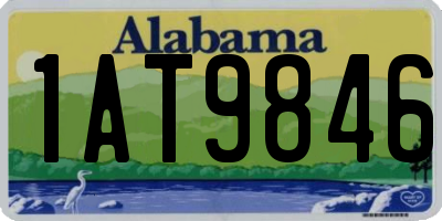 AL license plate 1AT9846