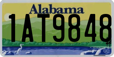 AL license plate 1AT9848