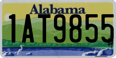 AL license plate 1AT9855