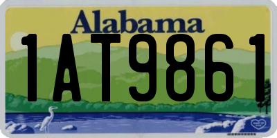 AL license plate 1AT9861