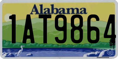 AL license plate 1AT9864