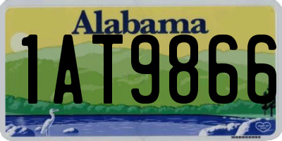 AL license plate 1AT9866