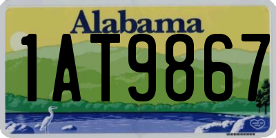 AL license plate 1AT9867