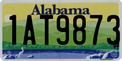 AL license plate 1AT9873