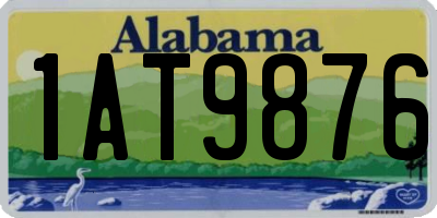 AL license plate 1AT9876