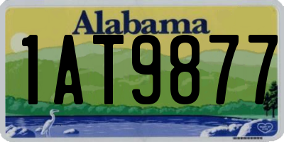 AL license plate 1AT9877